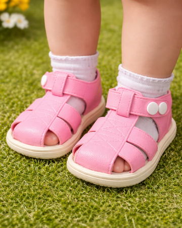 BS- Girls Sandal Imported - Pink (D14)