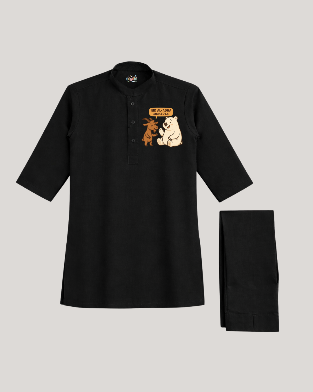 BS - Kurta Shalwar - Goat & Bear - Black