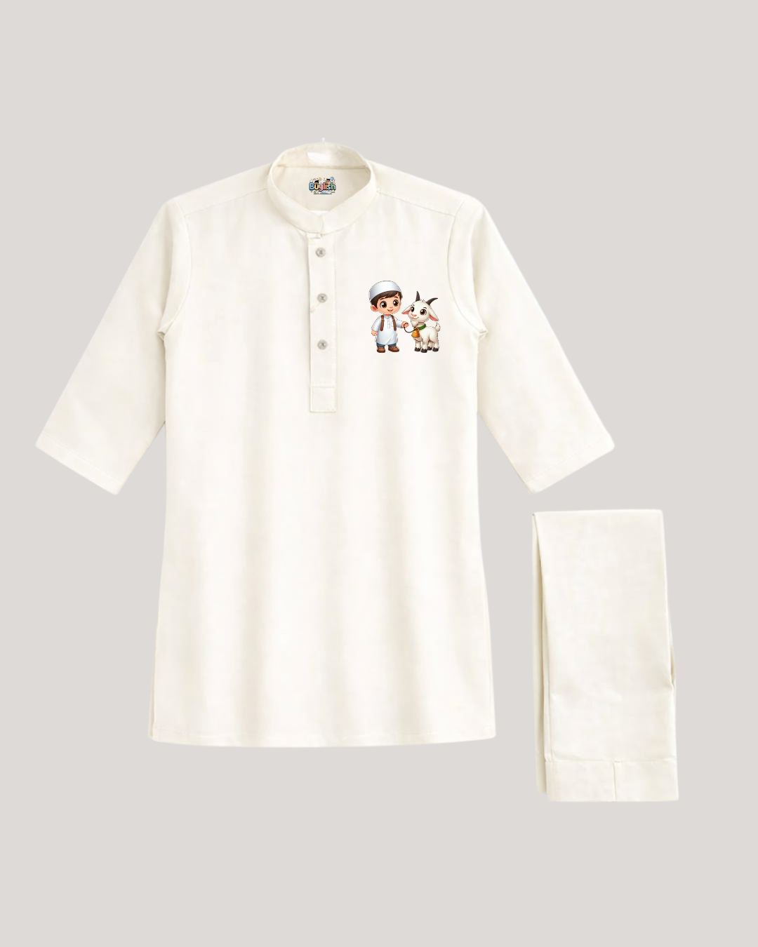 BS - Kurta Shalwar - Goat Buddy - White