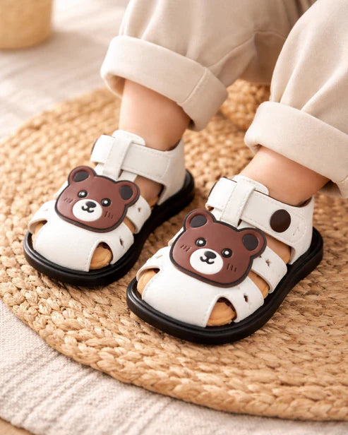 BS - Kurta Shalwar & Sandals - Teddy - Black & White