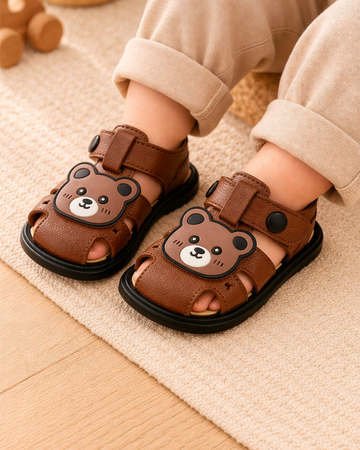 BS- Boys Sandal Imported - Teddy & Brown (D4)