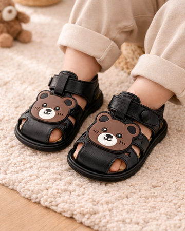 BS- Boys Sandal Imported - Teddy & Black (D5)