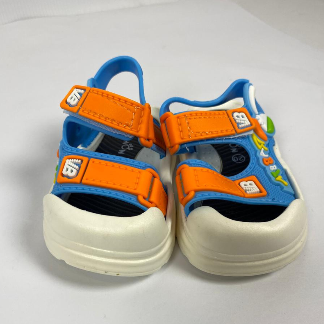 BS - Imported Sandal - Baby Duck - Orange & Blue (D17)