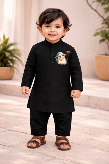 BS - Kurta Shalwar - Selfie Sheep - Black