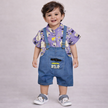 BS -  Dungarees - Characters Purple