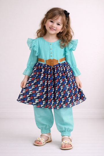 2 Pieces - Frock - Cowgirl Blue